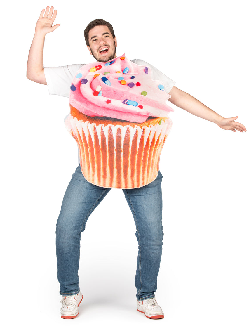Déguisement cupcake vitaminé rose adulte