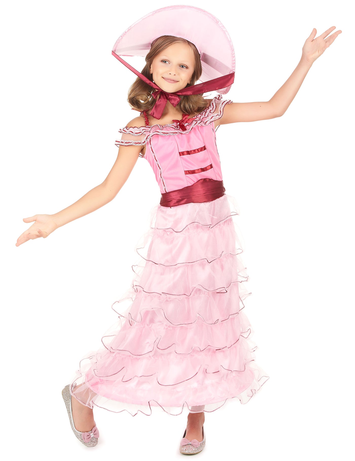 Déguisement dame du sud rose fille