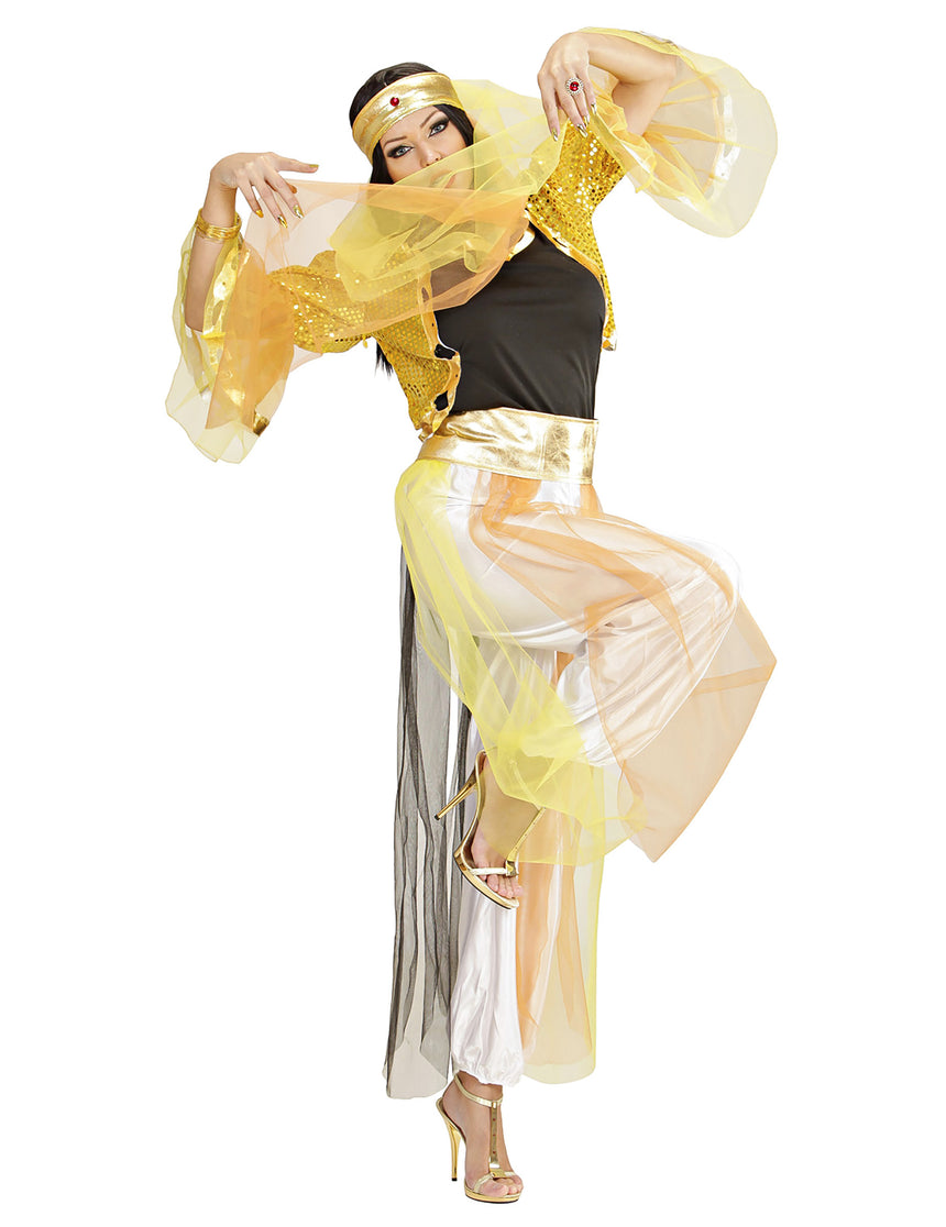 Déguisement danseuse orientale à voilage femme