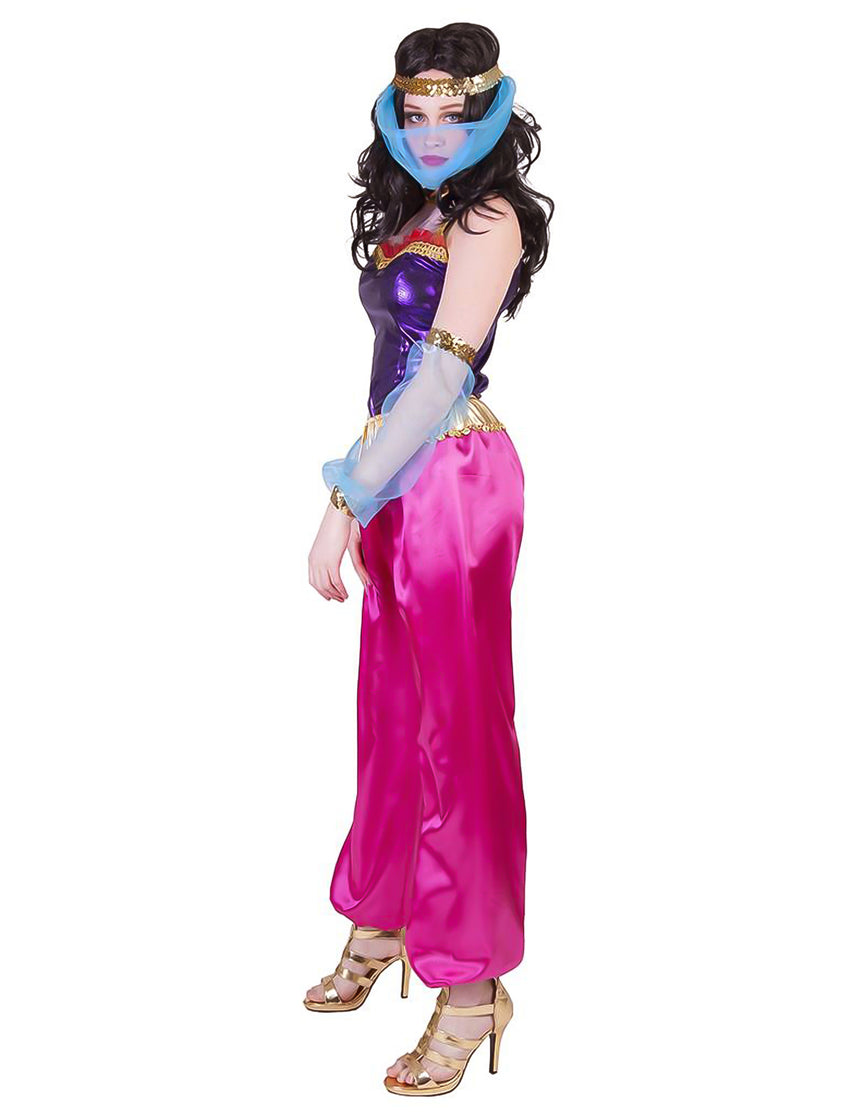 Déguisement  danseuse orientale avec coiffe femme
