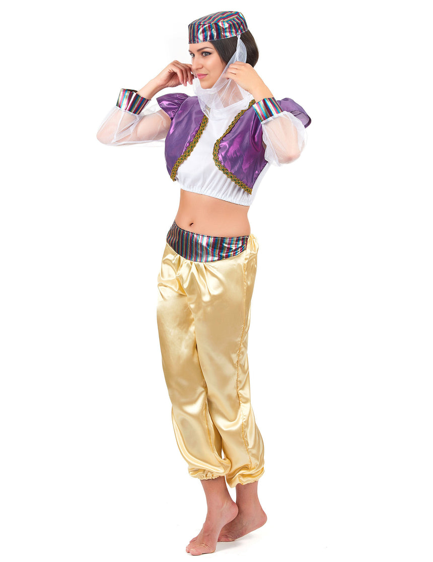 Déguisement danseuse orientale coloré femme