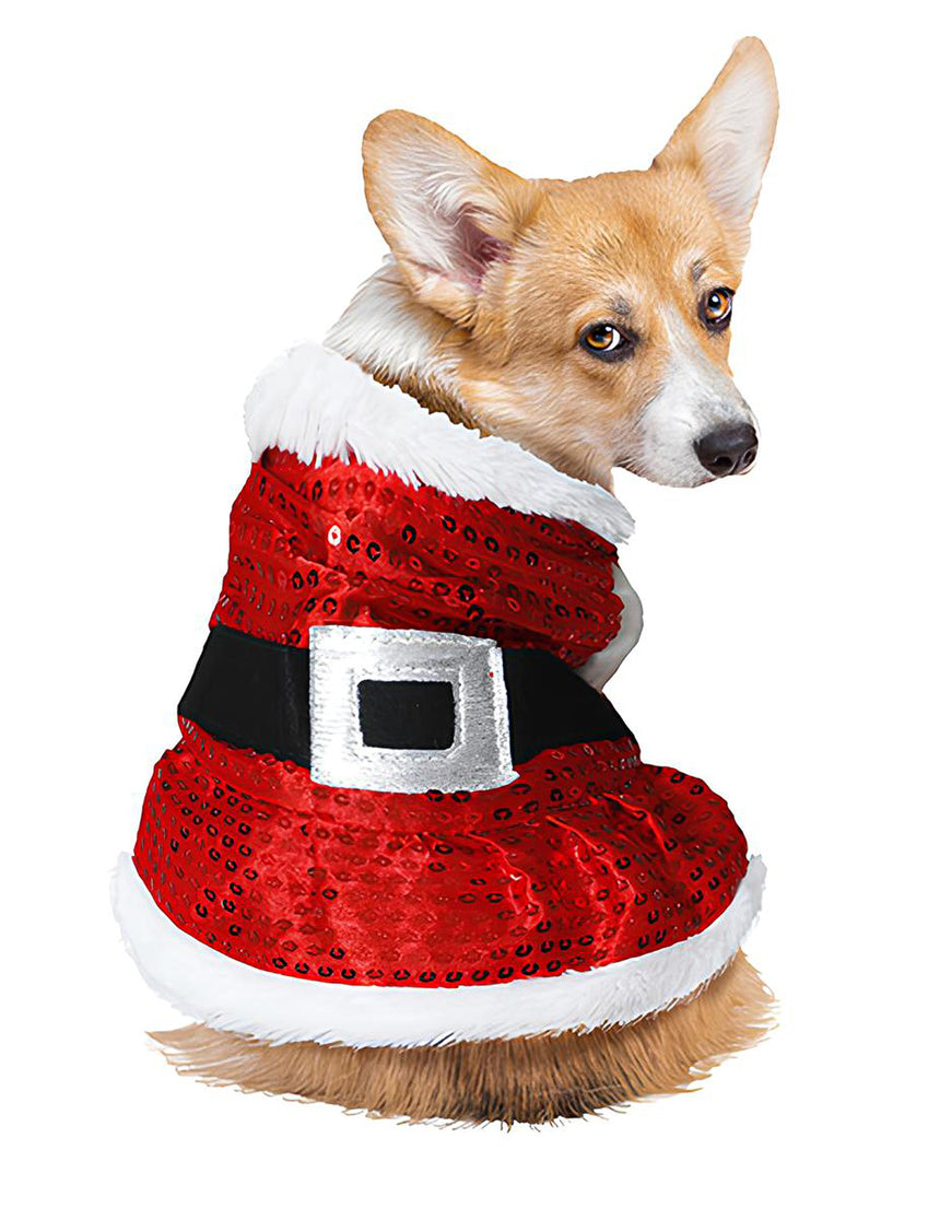 Déguisement de Noël à sequins pour chien