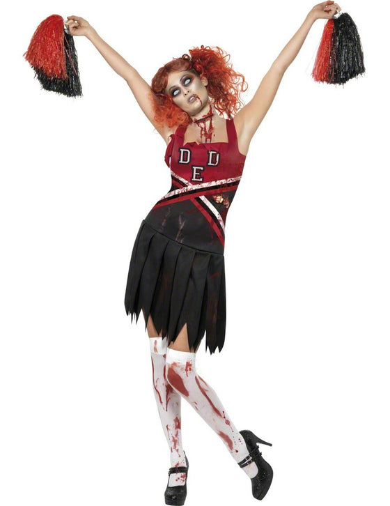 Déguisement zombie pompom girl femme Halloween