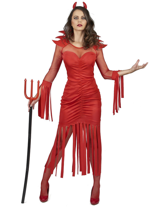 Déguisement démon du feu femme