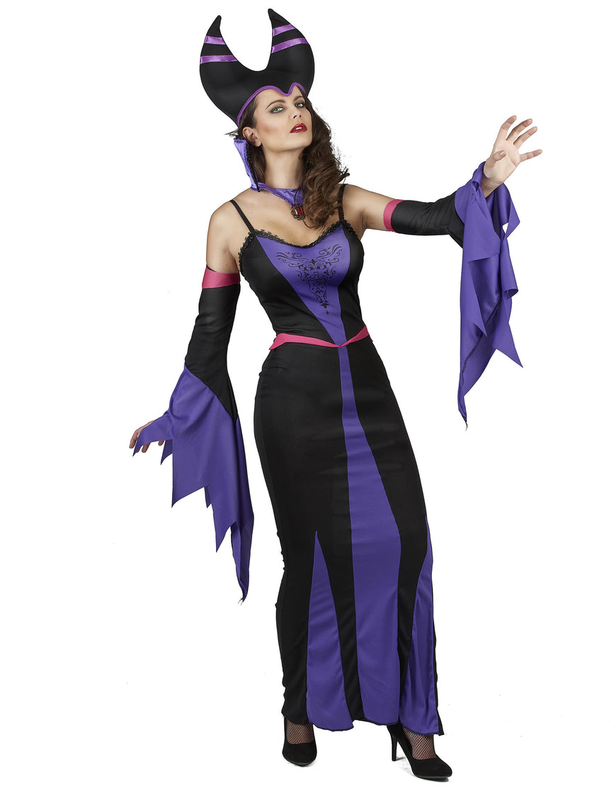 Déguisement démoniaque violet femme