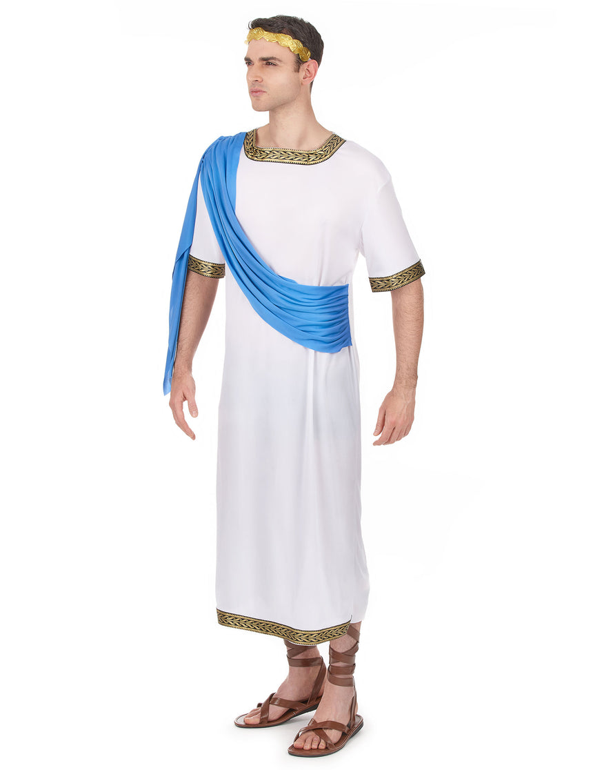 Déguisement dieu Grec bleu homme
