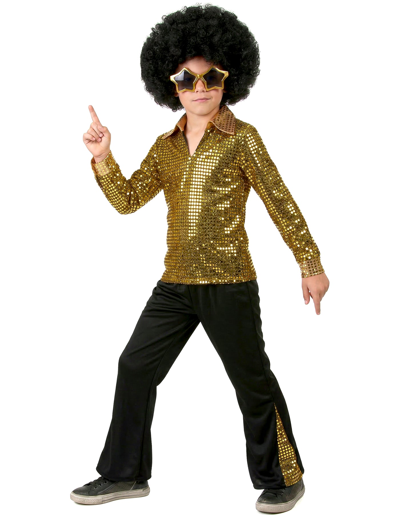 Déguisement Disco Or Sequins Garçon