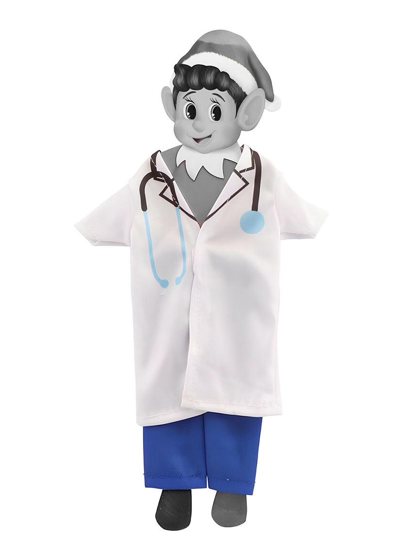Déguisement docteur pour poupée lutin farceur