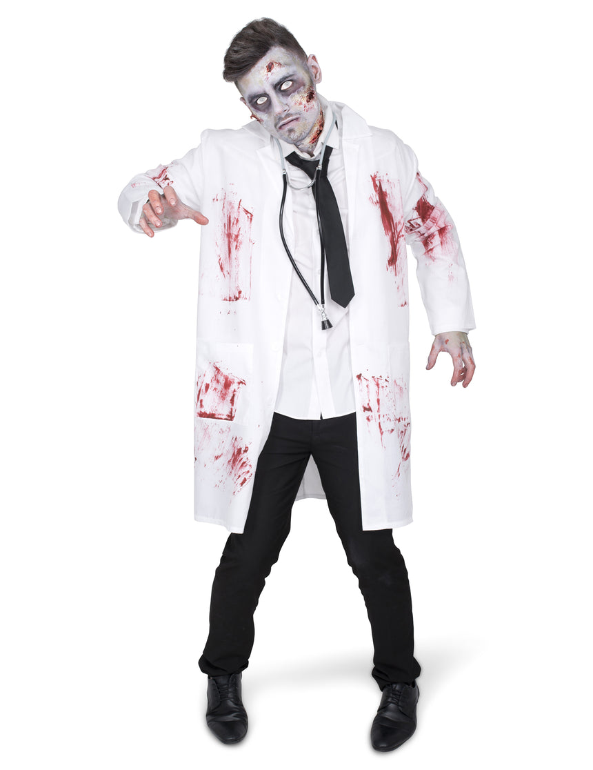 Déguisement docteur zombifié homme
