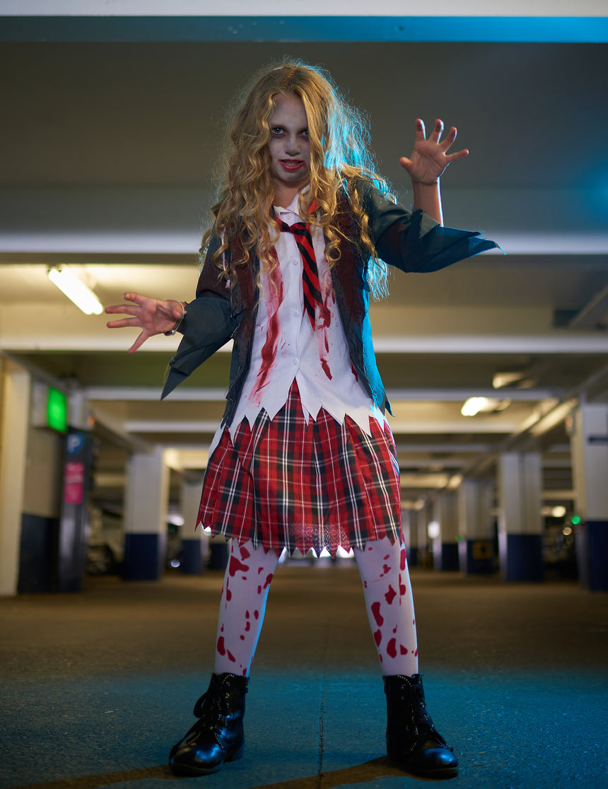 Déguisement écolière zombie fille Halloween