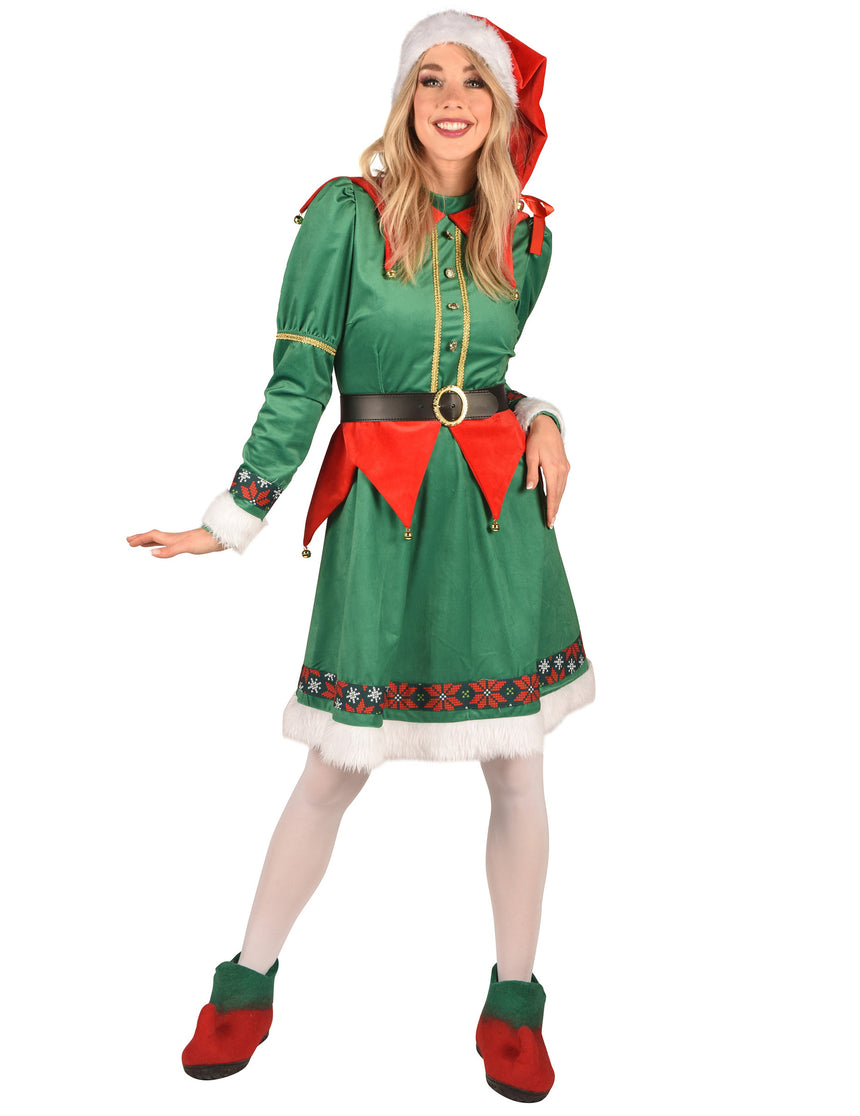 Déguisement Elfe de Noël luxe femme