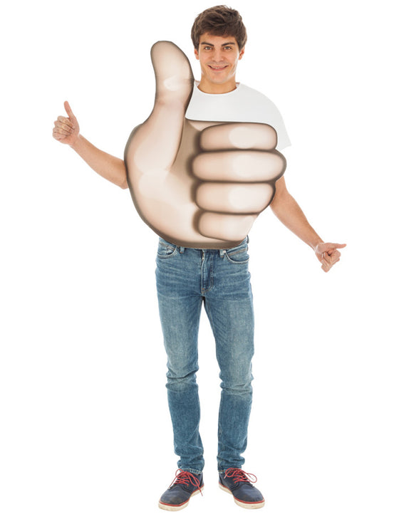 Déguisement Emoji pouce adulte