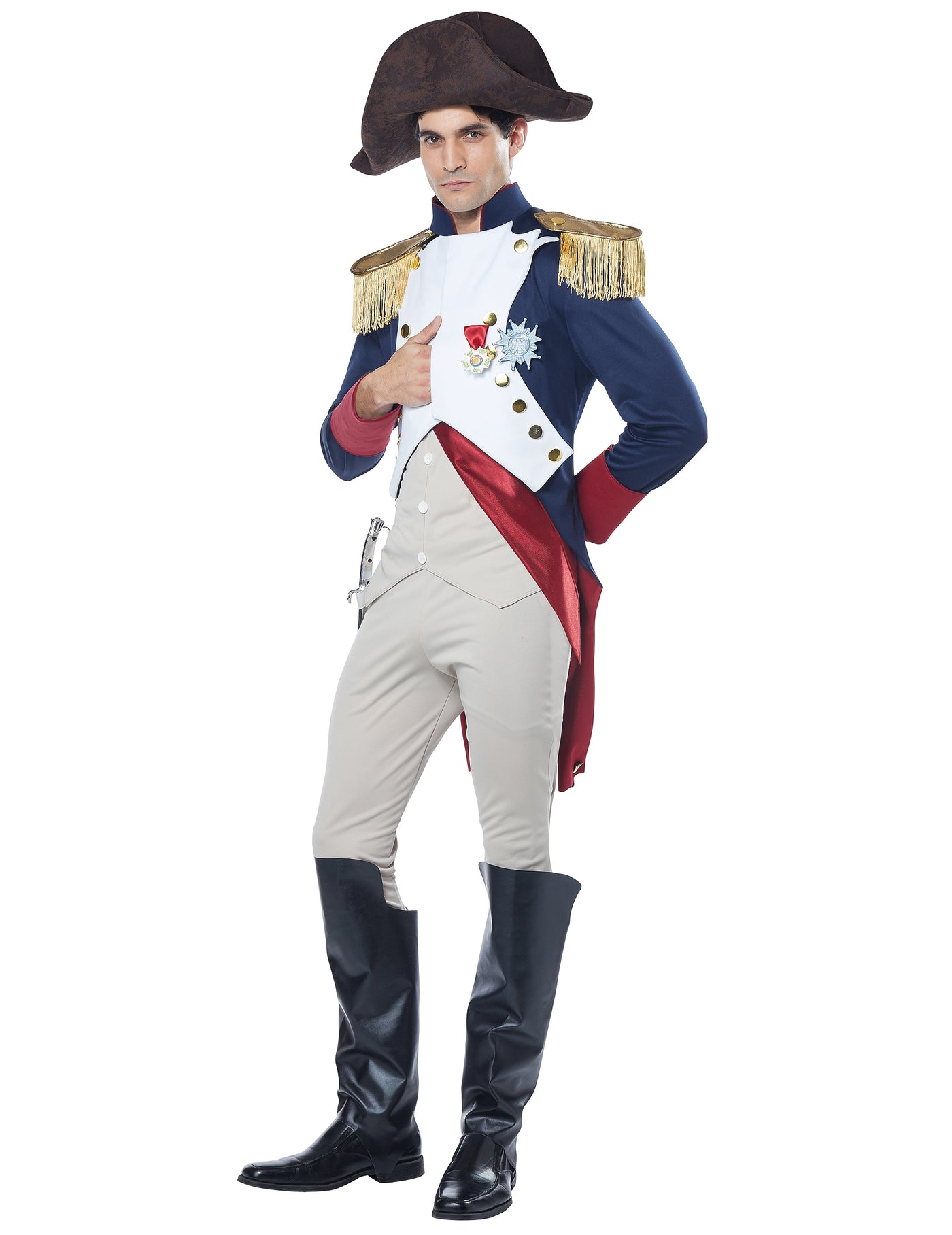 Déguisement empereur Français Napoléon luxe homme