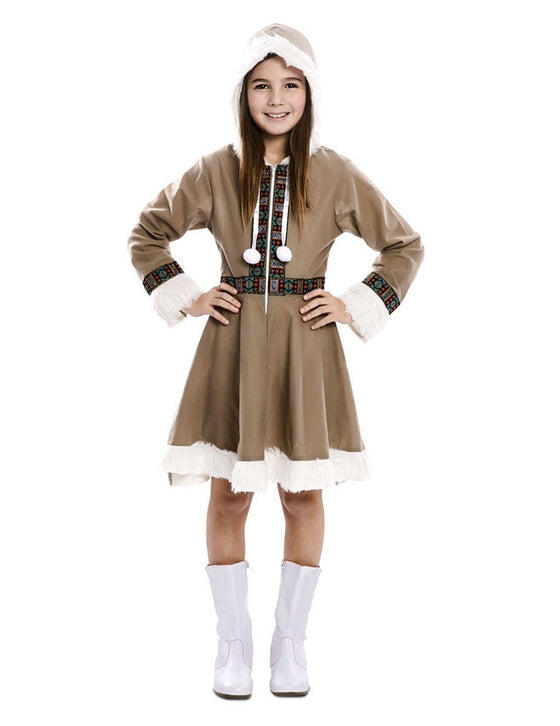 Déguisement robe inuite fille