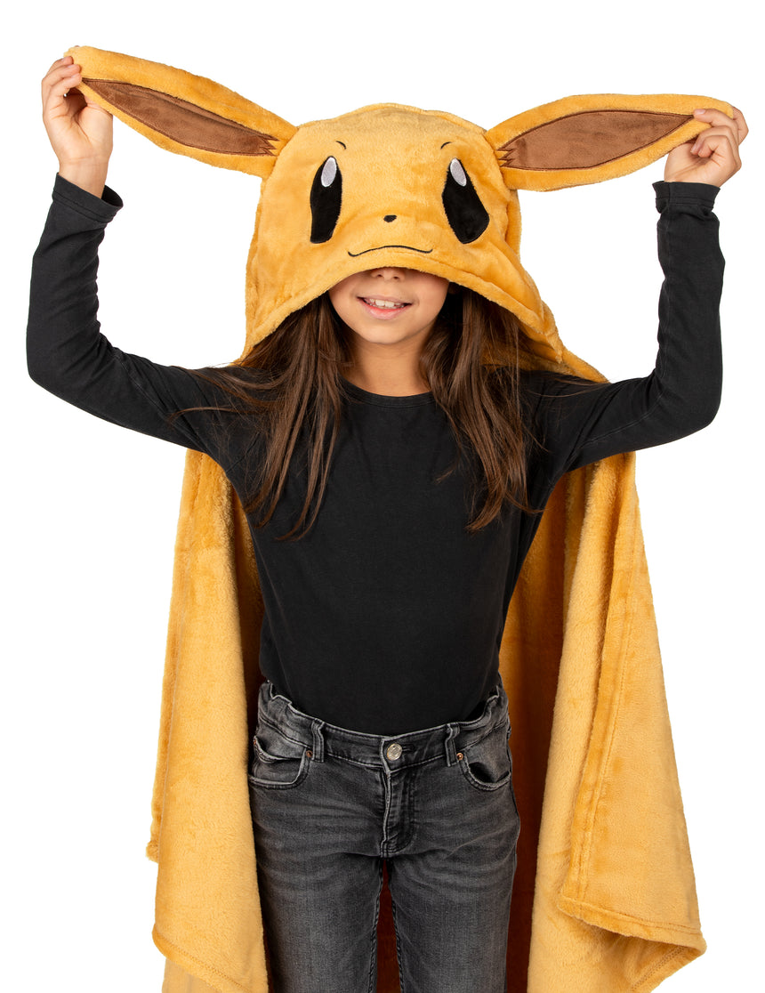 Déguisement Évoli Plaid Polaire à Capuche Enfant Pokémon