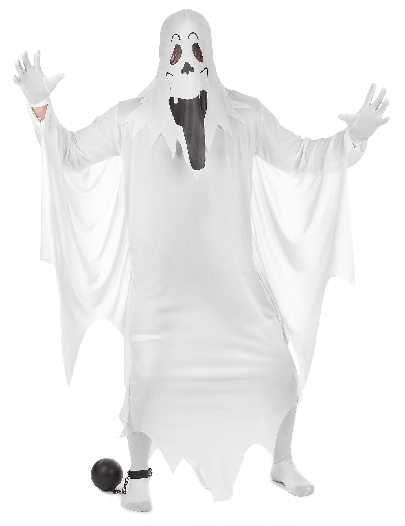 Déguisement fantôme visage adulte