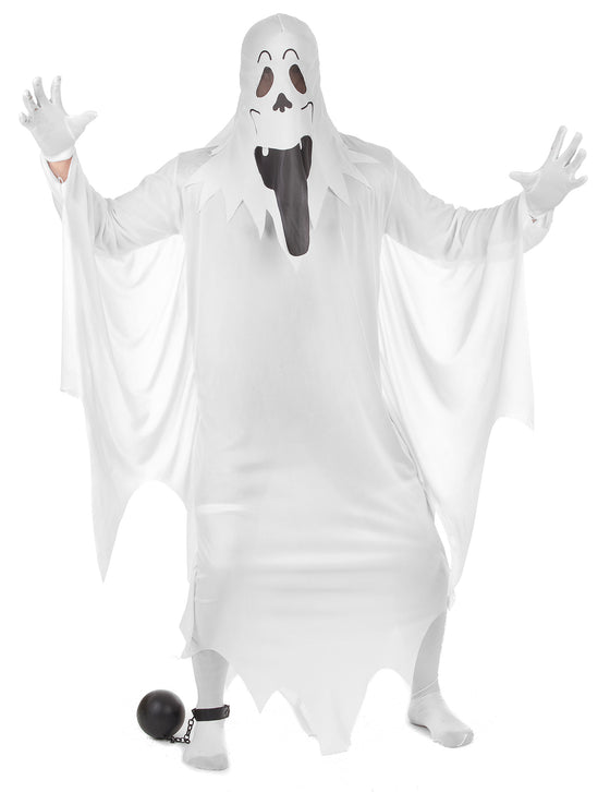 Déguisement fantôme visage adulte