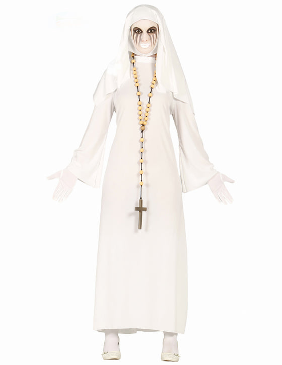 Déguisement nonne blanche fantôme femme