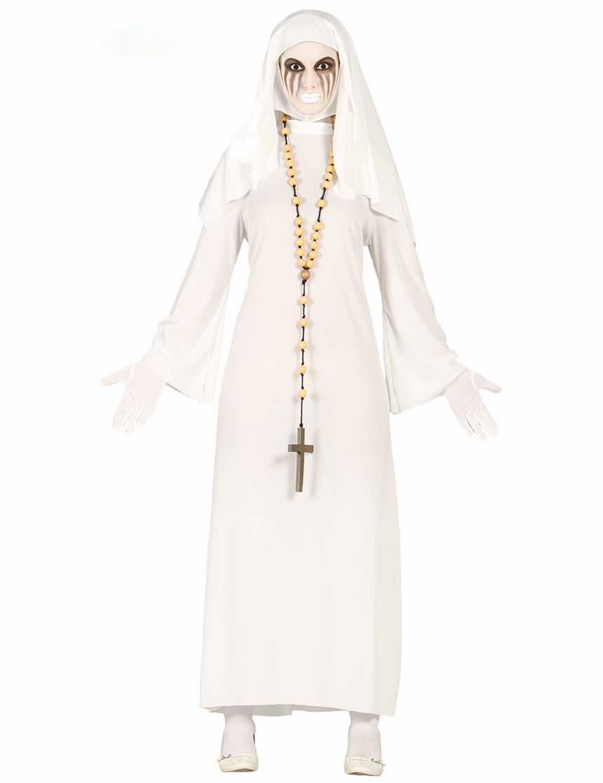 Déguisement nonne blanche fantôme femme