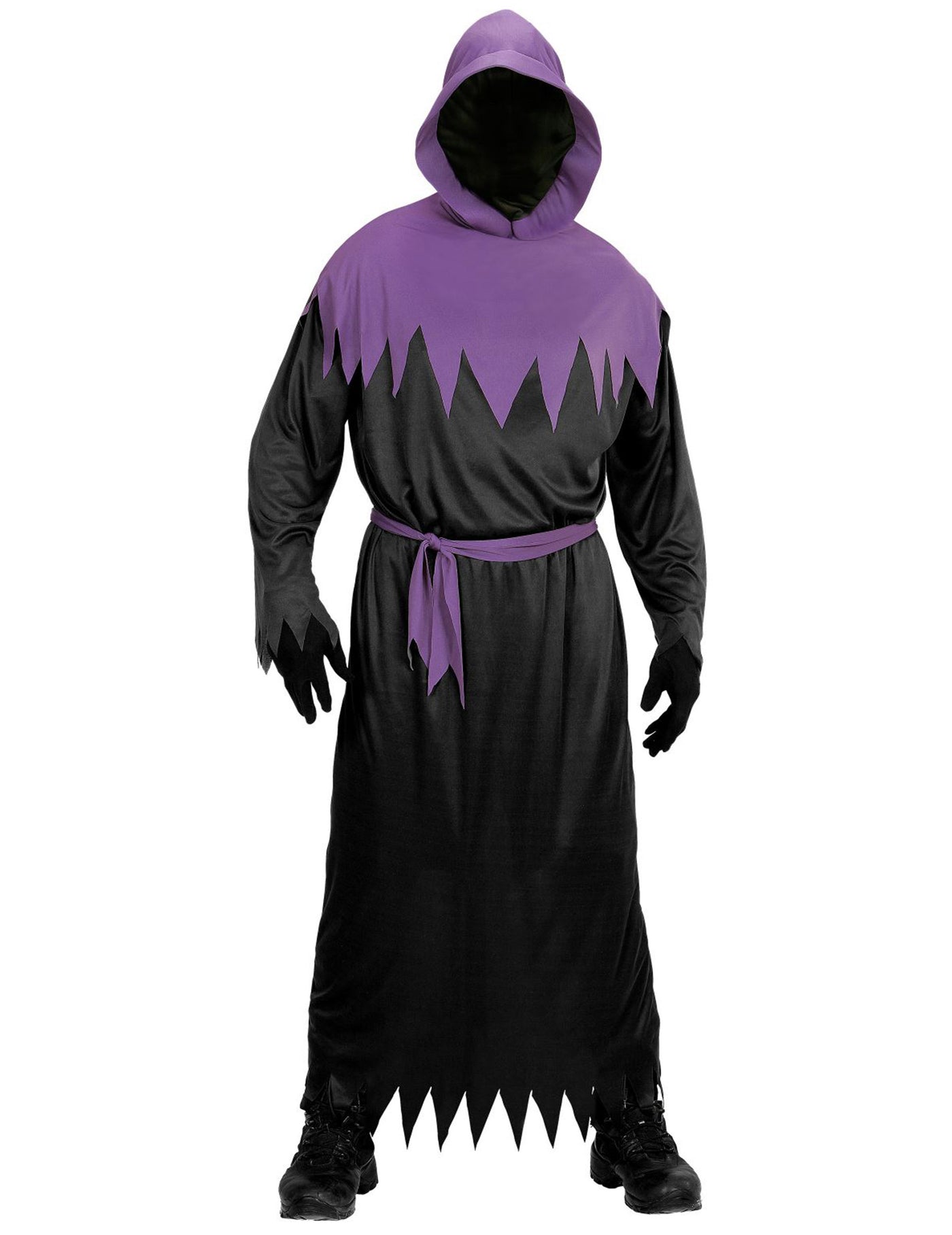 Déguisement faucheur noir et violet adulte
