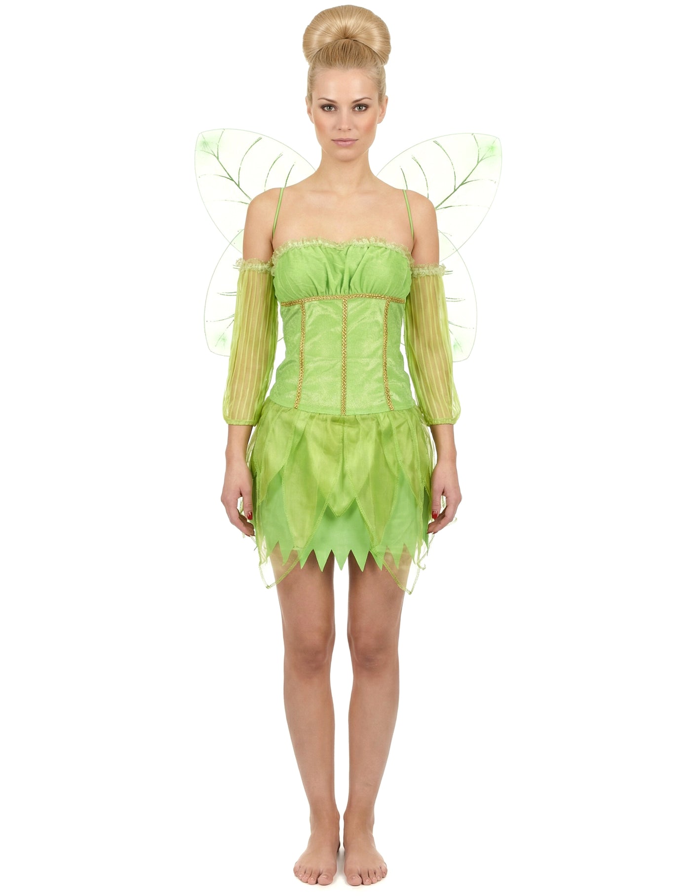Déguisement fée velours verte femme