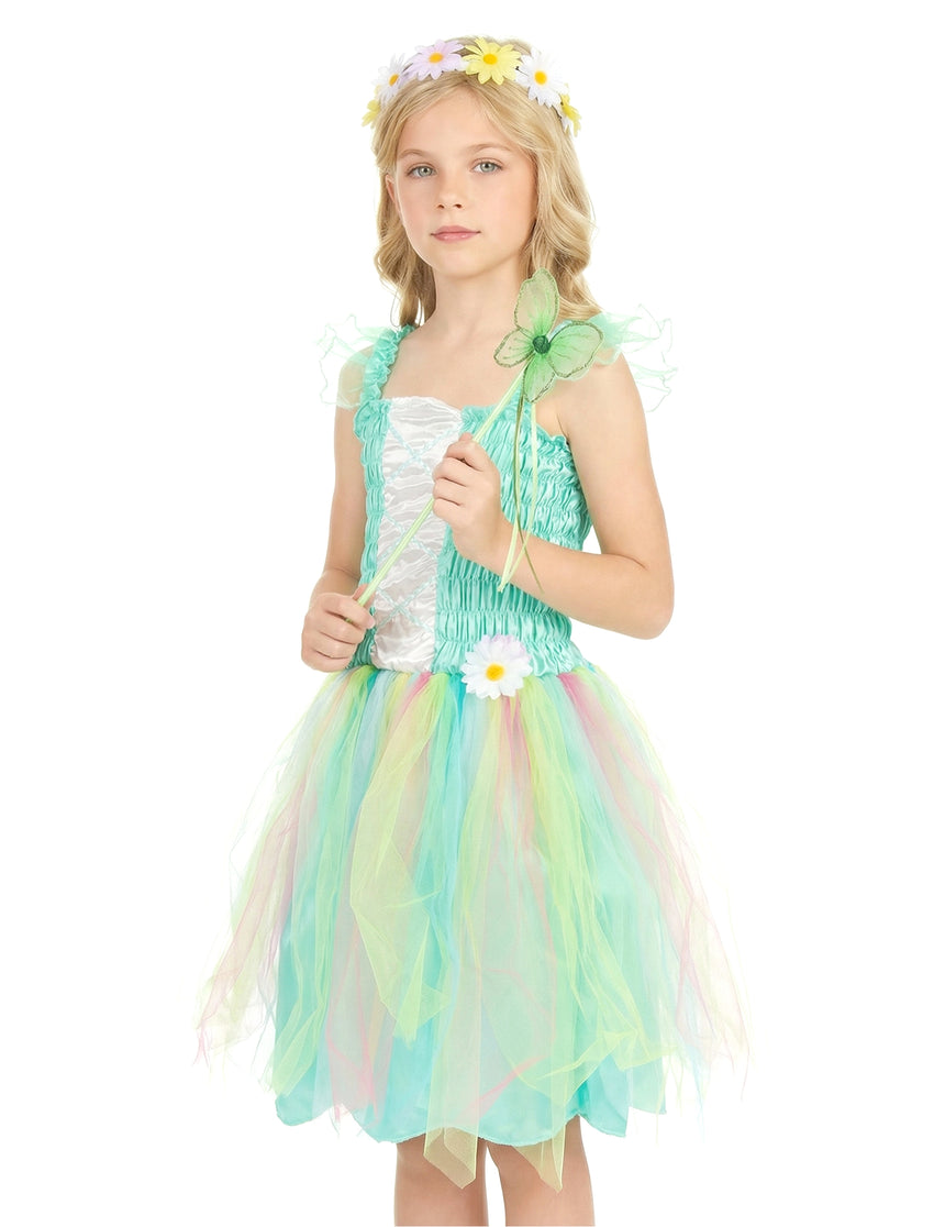 Déguisement fée vert d'eau fille