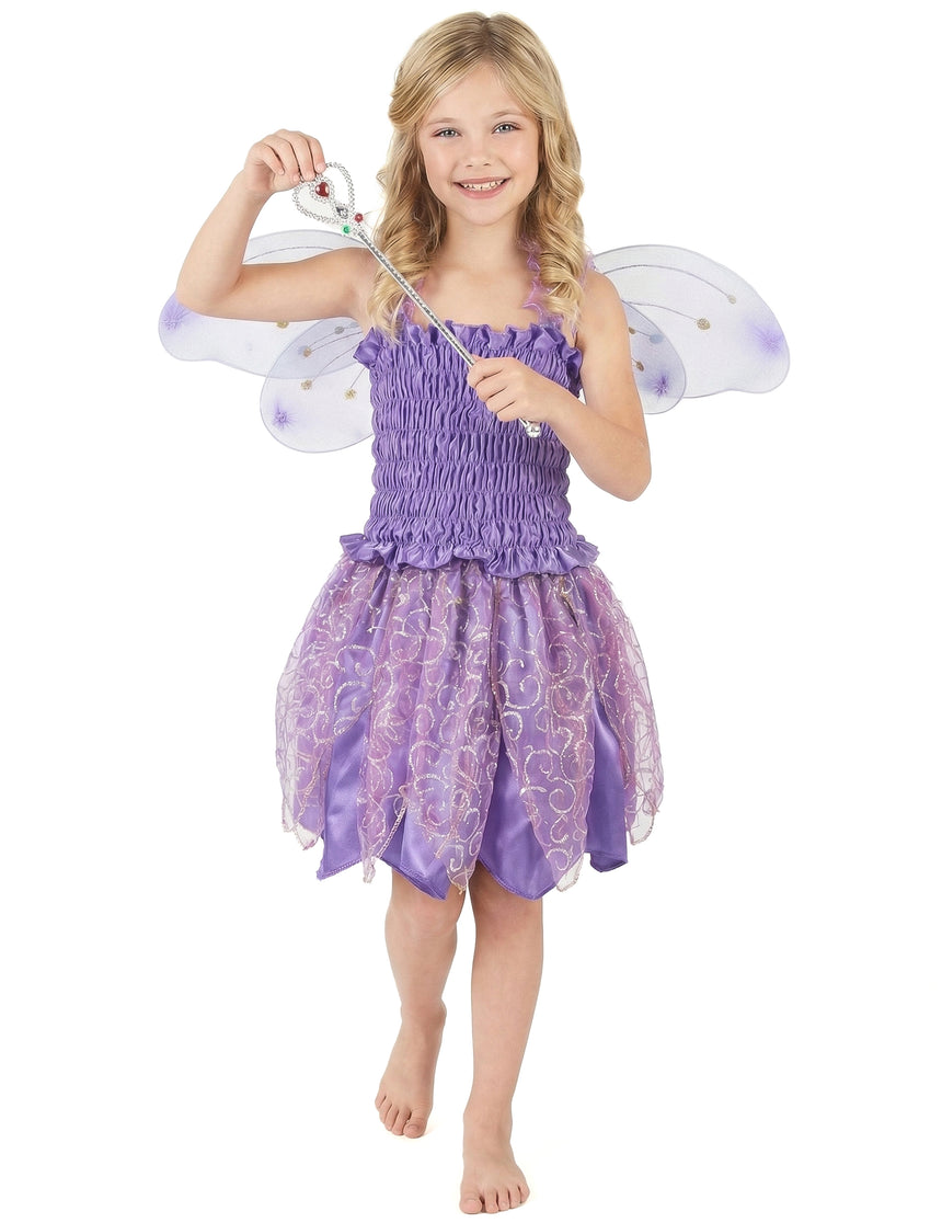 Déguisement fée violette fille