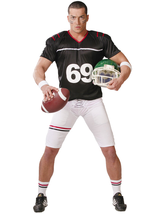 Déguisement footballeur américain noir et blanc homme