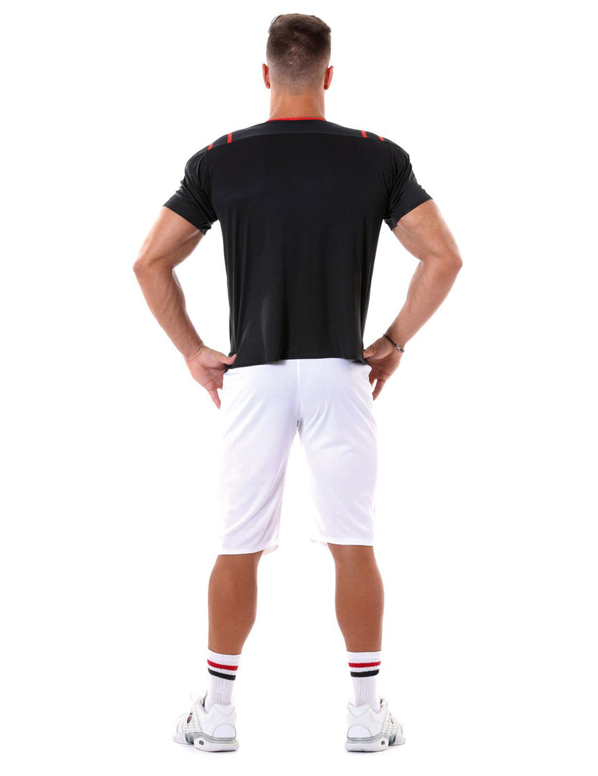 Déguisement footballeur américain noir et blanc homme