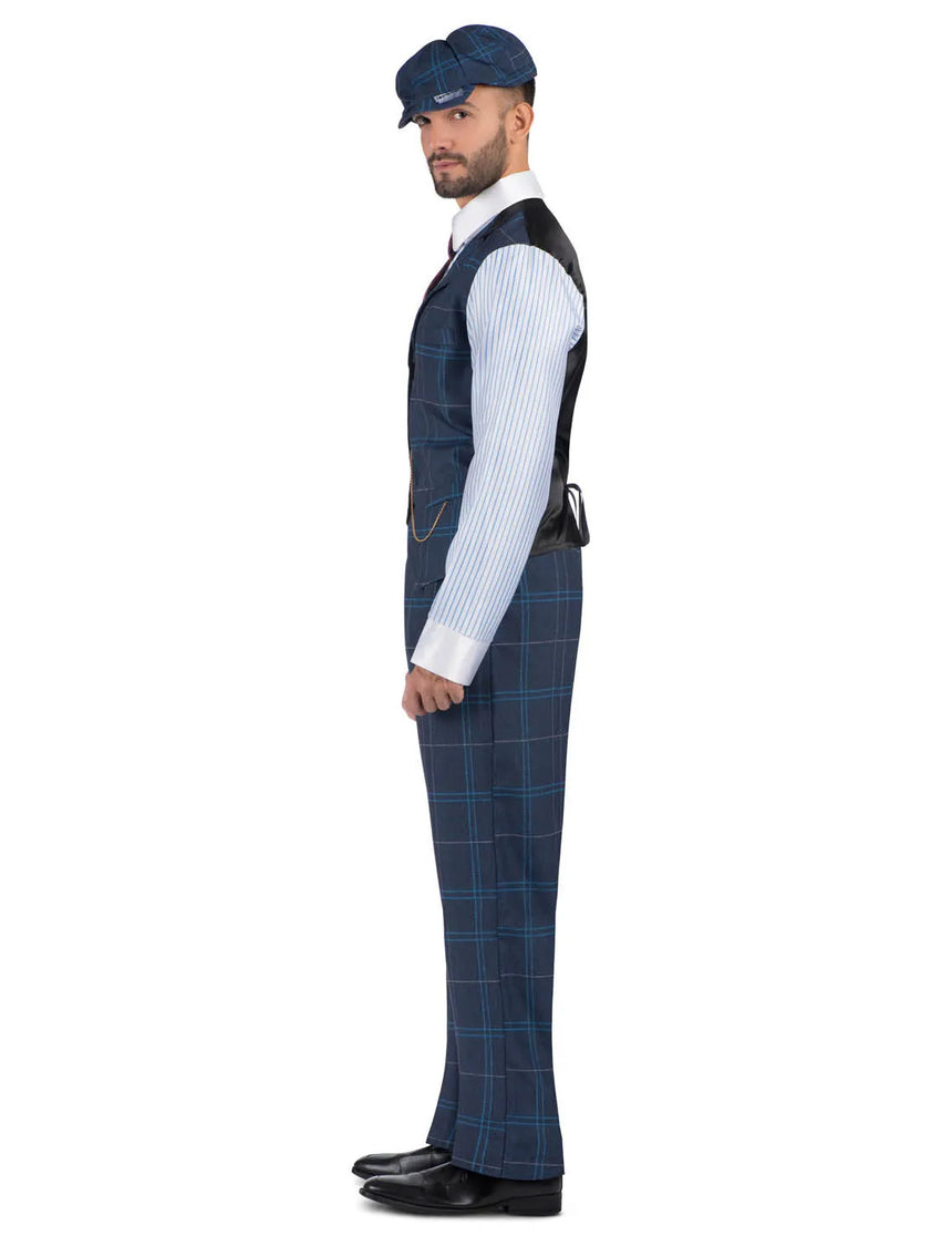 Déguisement gangster bleu années 20 homme