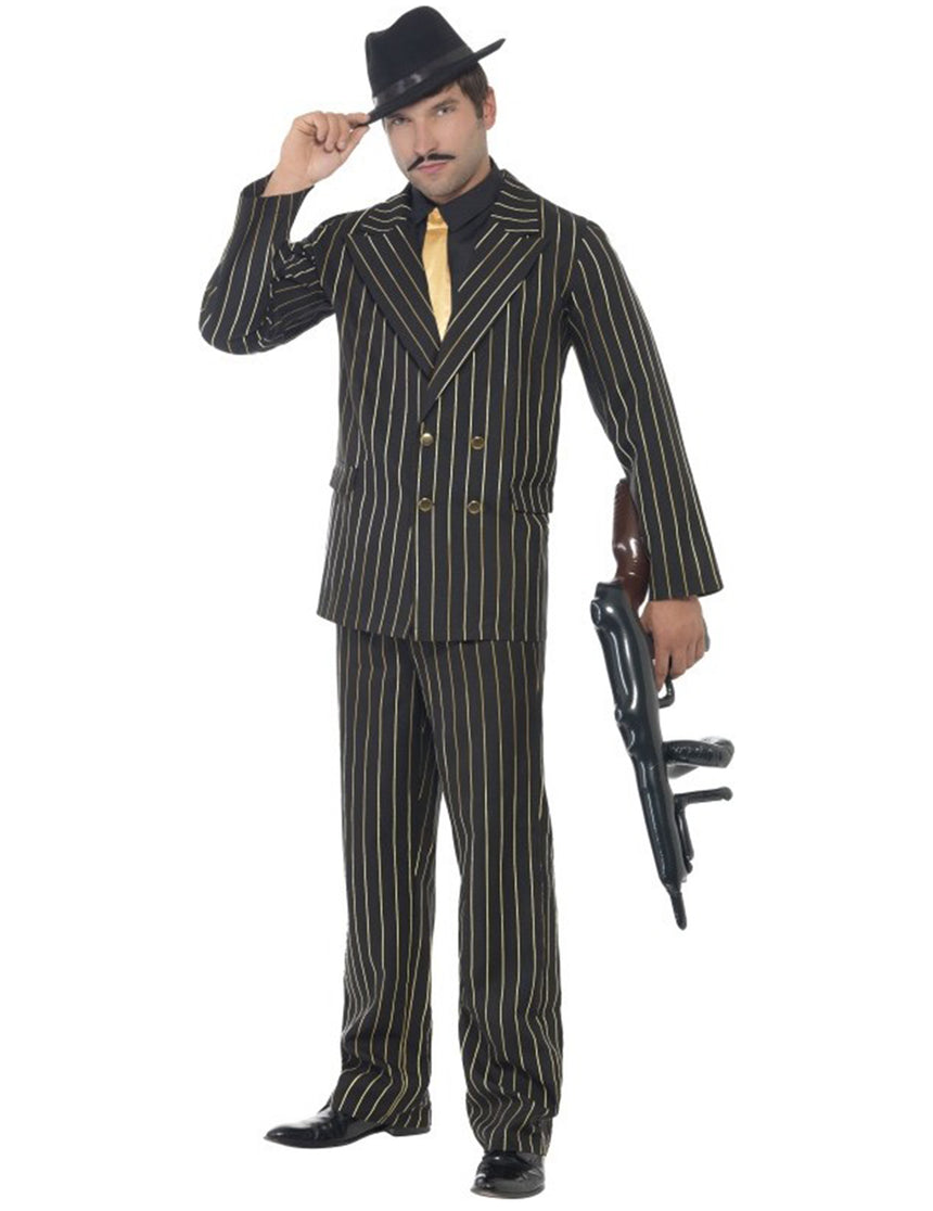 Déguisement gangster charleston rayé homme