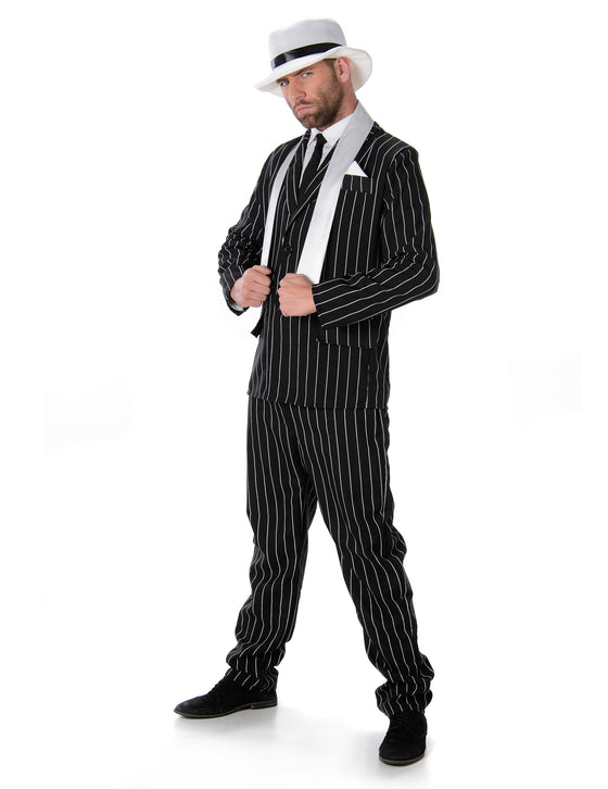 Déguisement gangster noir homme