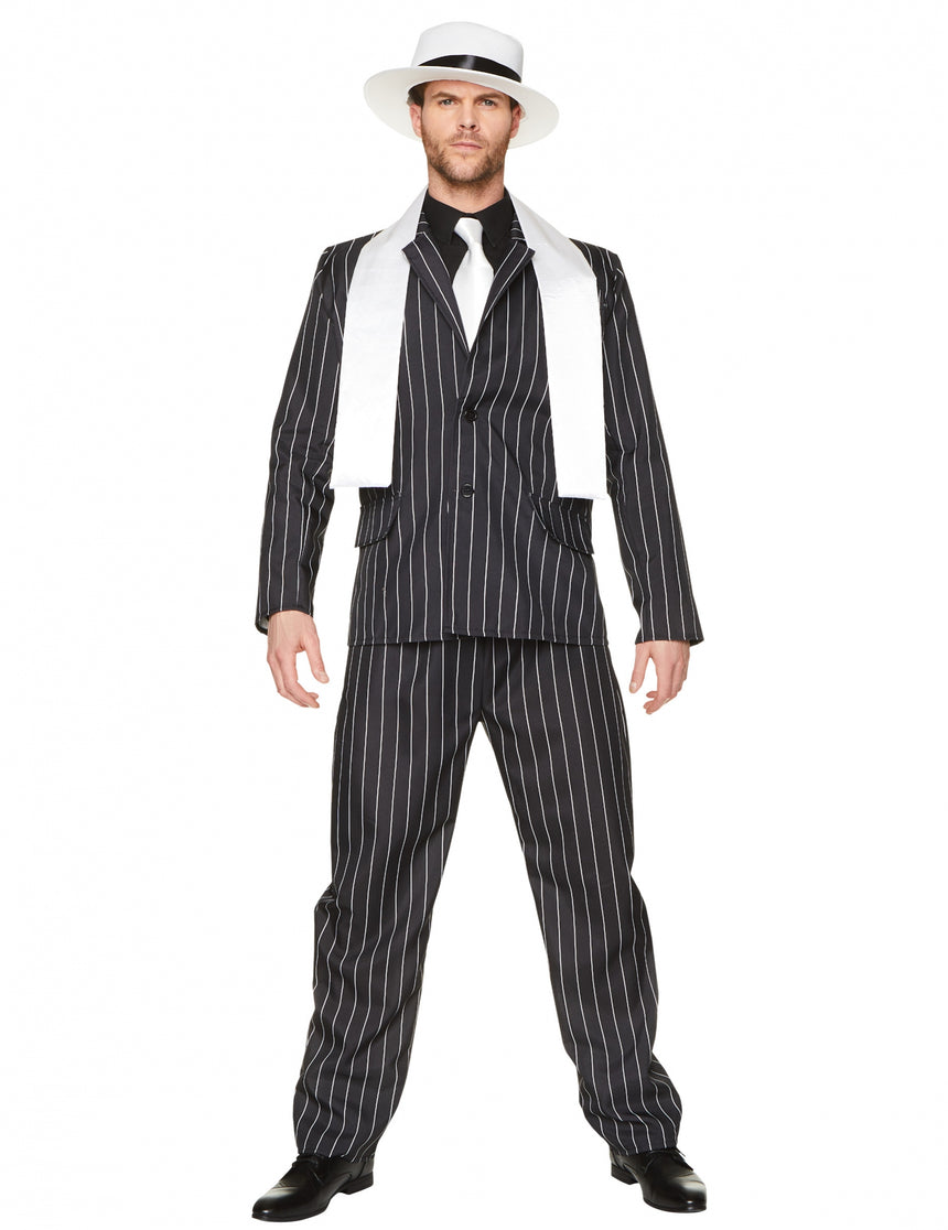 Déguisement gangster noir homme