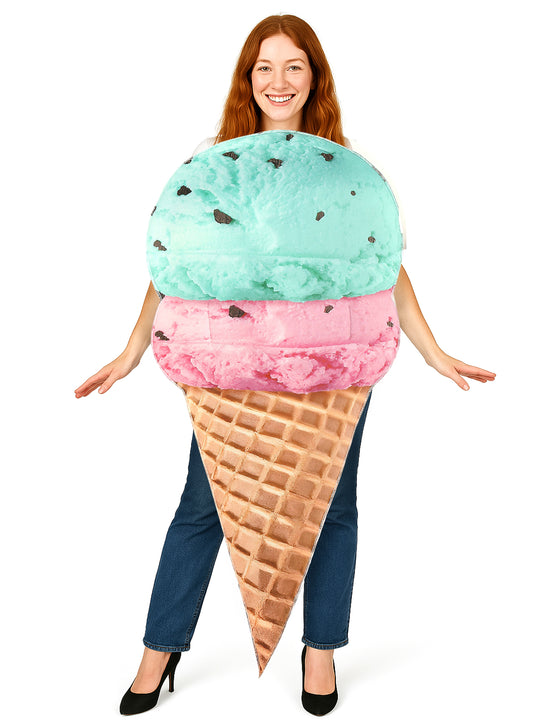 Déguisement glace en cornet adulte