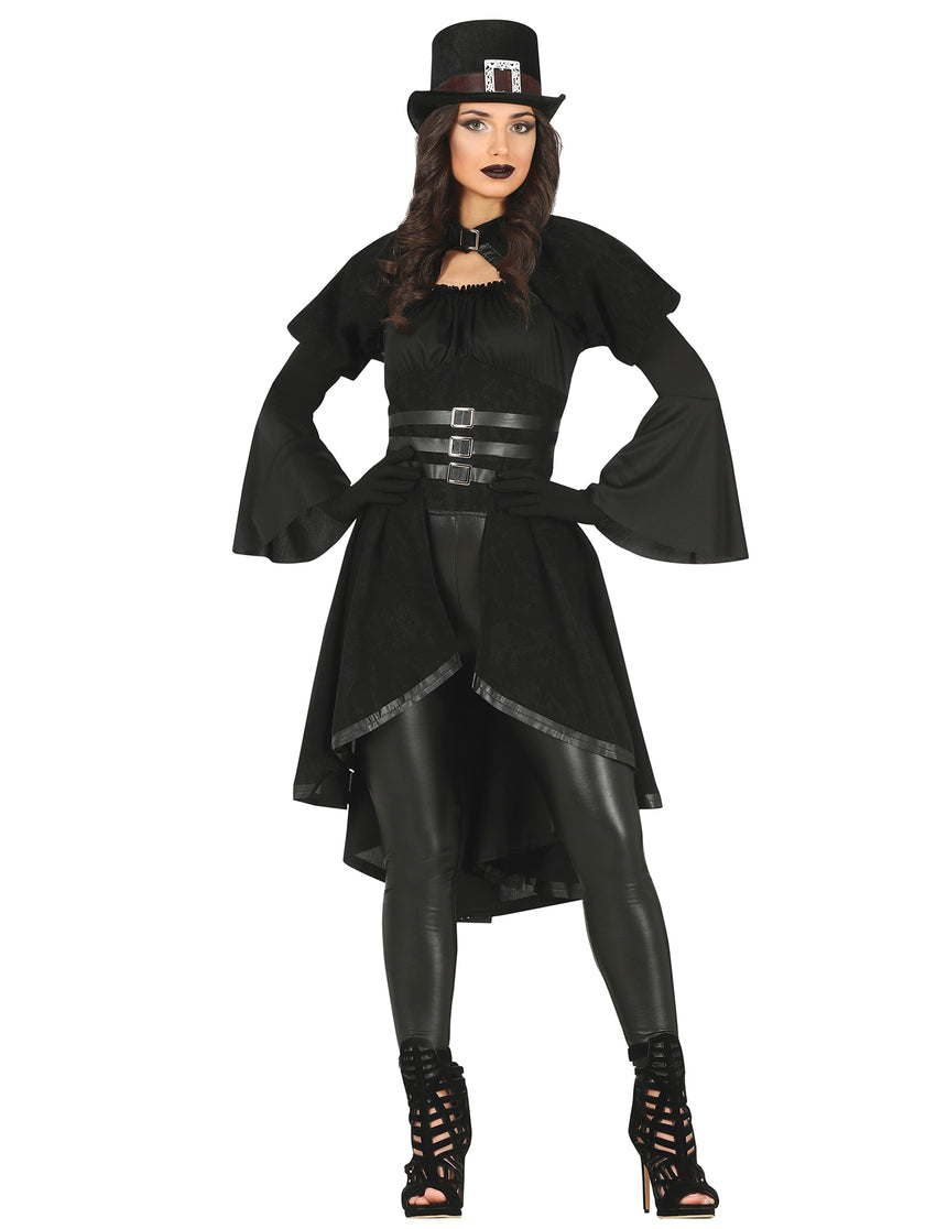 Déguisement gothique noir femme