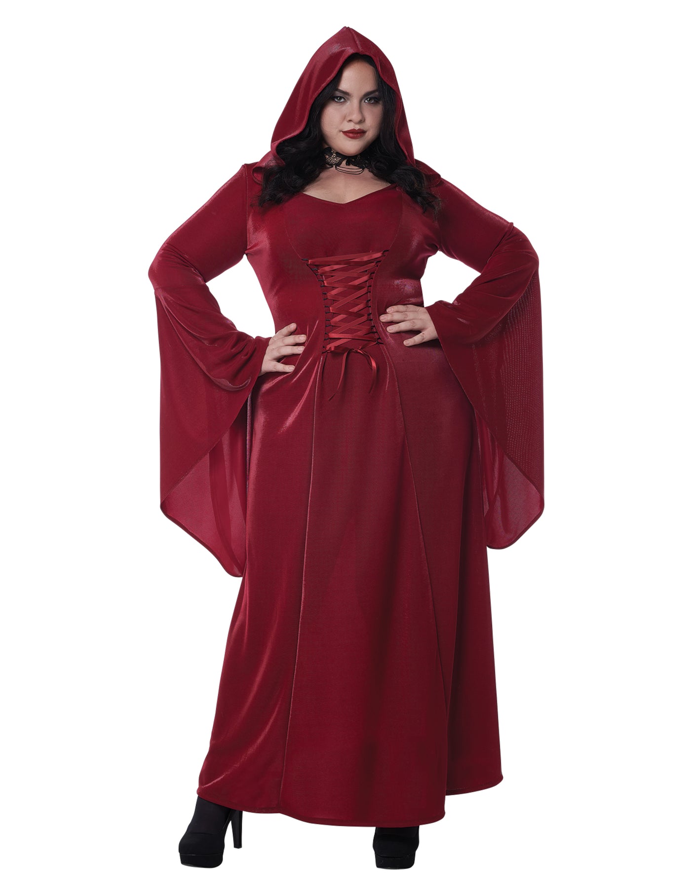 Déguisement gothique rouge grande taille femme