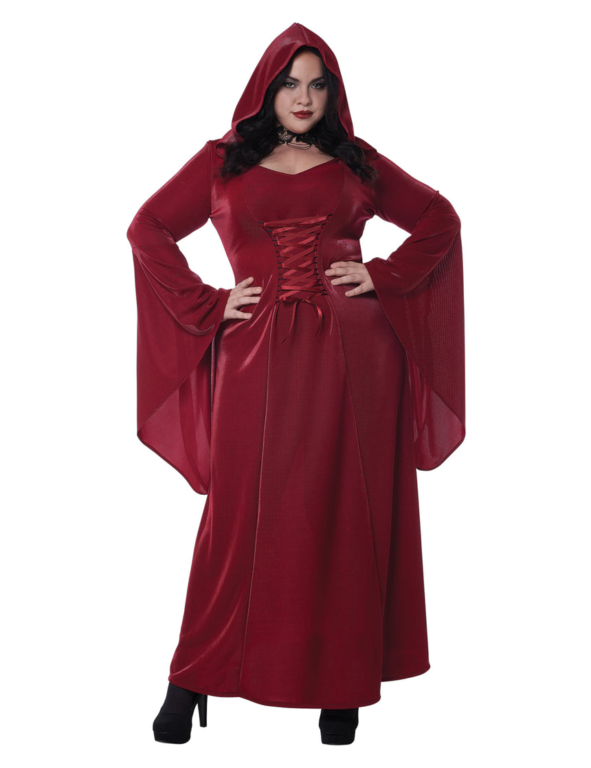 Déguisement gothique rouge grande taille femme