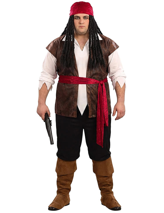 Déguisement grande taille pirate homme