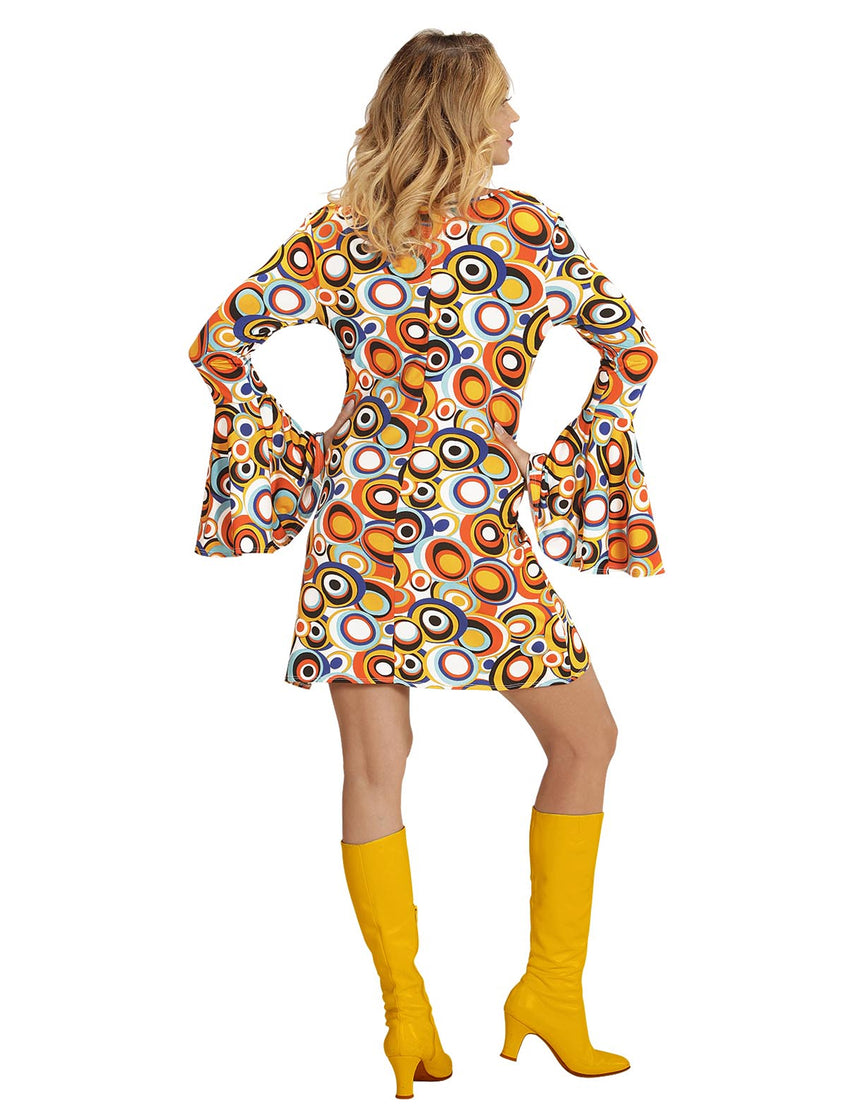 Déguisement groovy bubbles années 70 femme