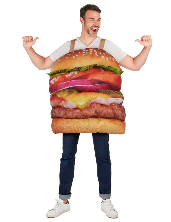 Déguisement hamburger réaliste adulte