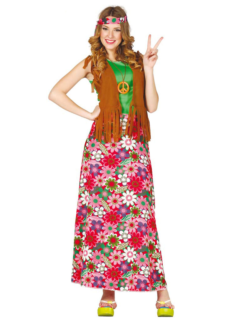 Déguisement happy hippie femme