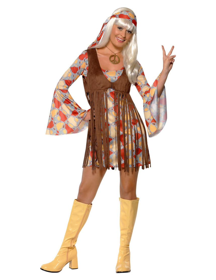 Déguisement hippie année 70 femme