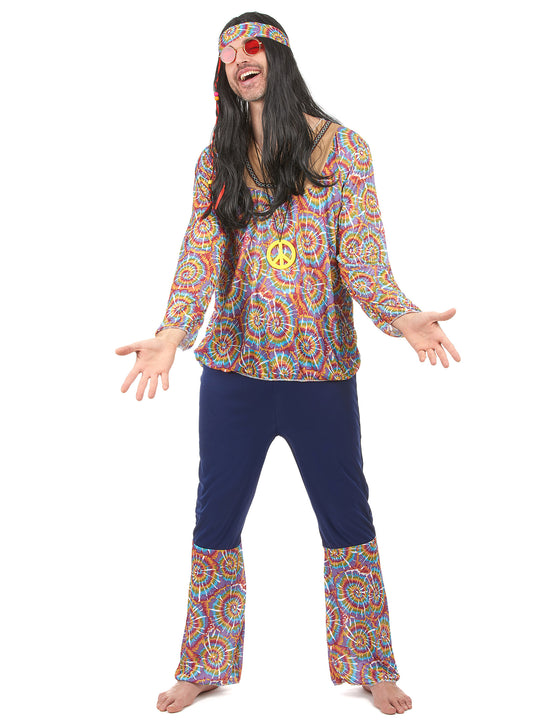 Déguisement hippie motif psychédélique homme