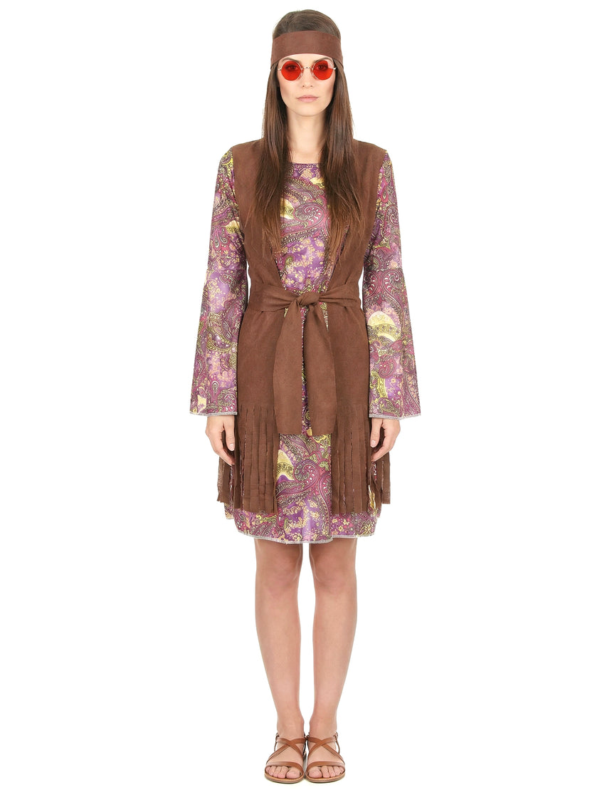 Déguisement hippie motif paisley femme