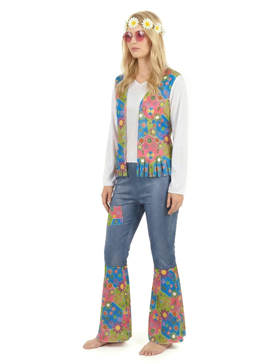 Déguisement hippie peace and love femme