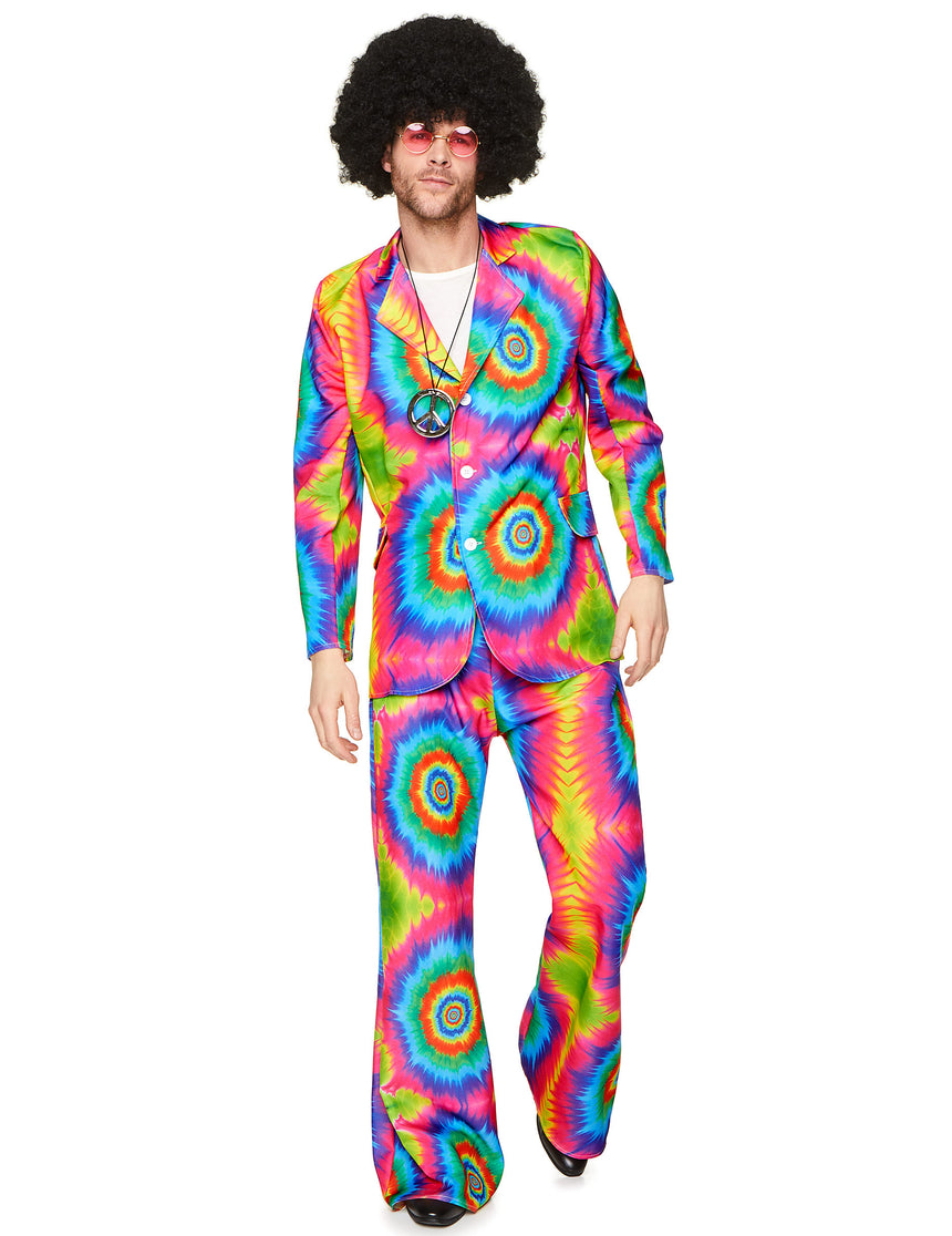 Déguisement hippie psychédélique homme