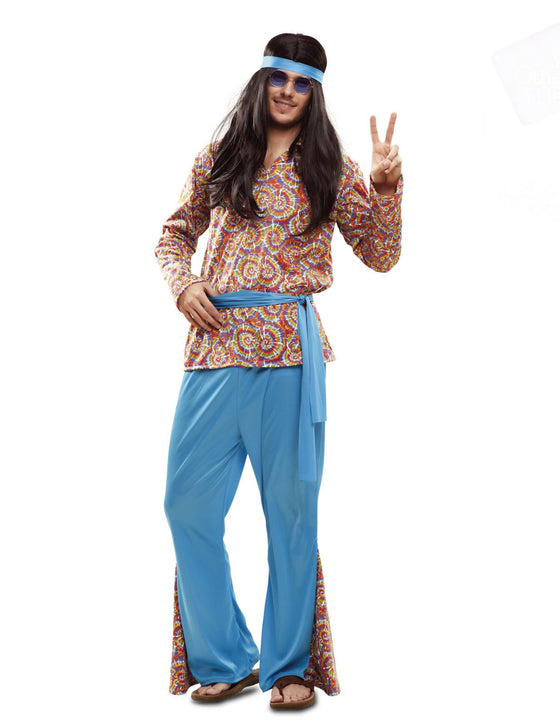 Déguisement hippie psychédélique homme