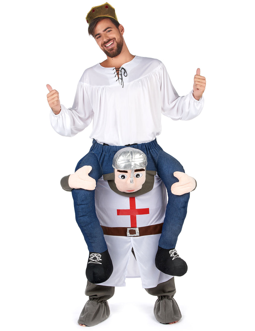 Déguisement à dos de chevalier adulte
