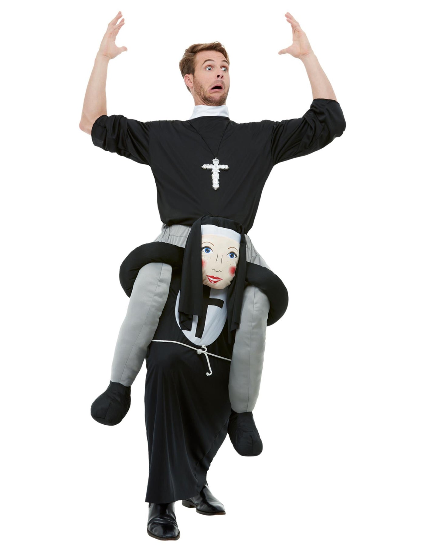 Déguisement à dos de religieuse adulte