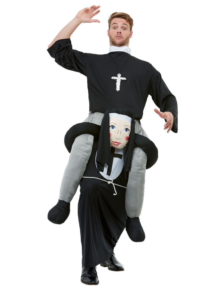 Déguisement à dos de religieuse adulte